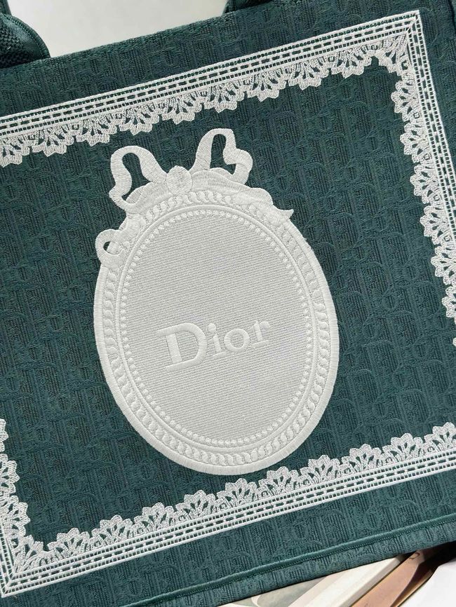 Large Dior Book Tote Cannage Embroidery M1349OEQ-5