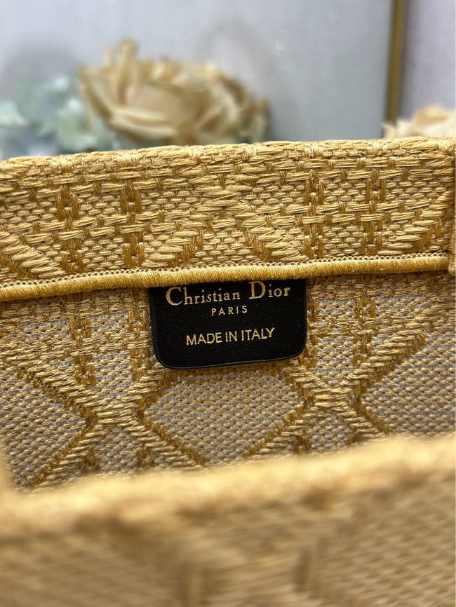 Large Dior Book Tote Cannage Embroidery M1349OEQ-8