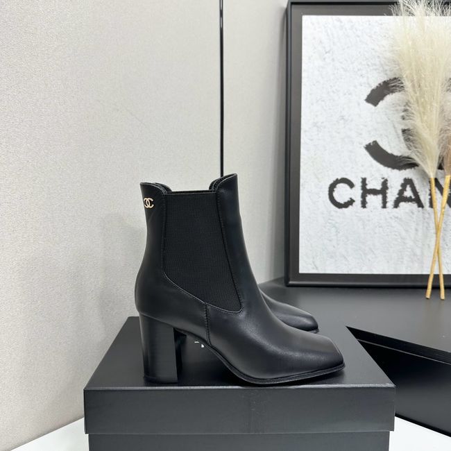 Chanel Mid-Calf Boots Shiny Calfskin 64243-7