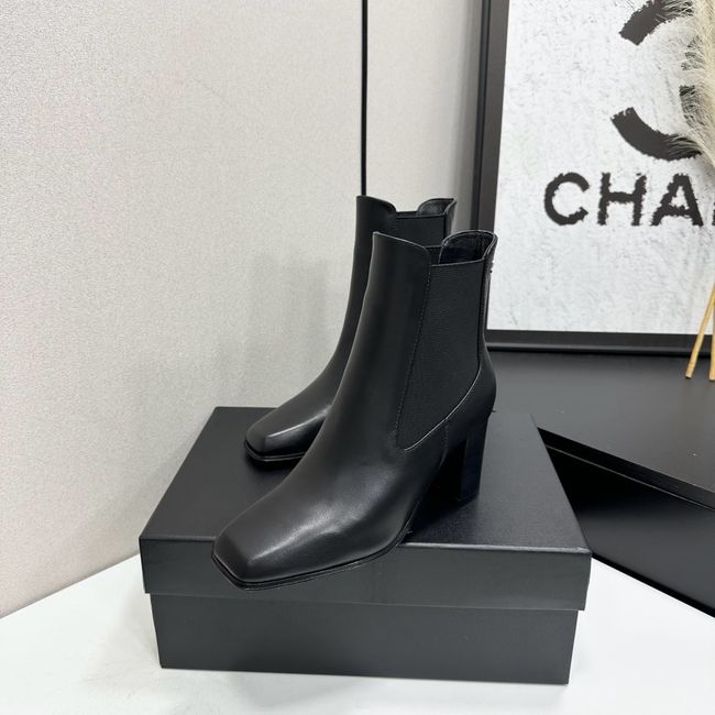 Chanel Mid-Calf Boots Shiny Calfskin 64243-7