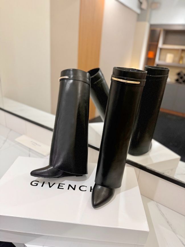 Givenchy High Boots Shiny Calfskin high heels 8.5CM 65261-3