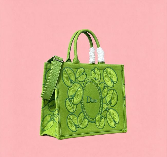 Large Dior Book Tote Cannage Embroidery M1349OEQ-14