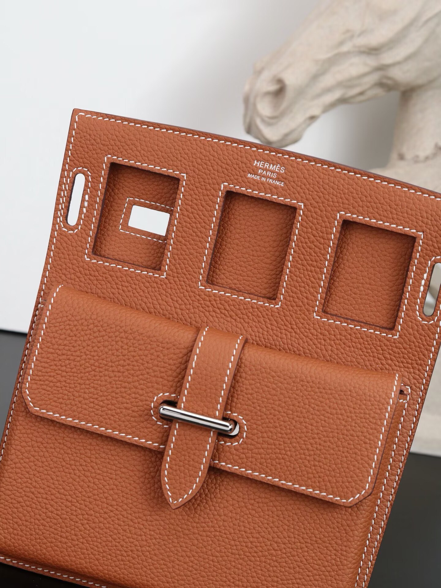 Hermes  HAC A DOS Original Togo Leather Chest Bag H60321 Orange