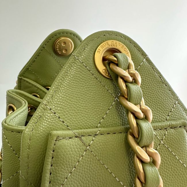 CHANEL 25 Mini Handbag AS5631 green