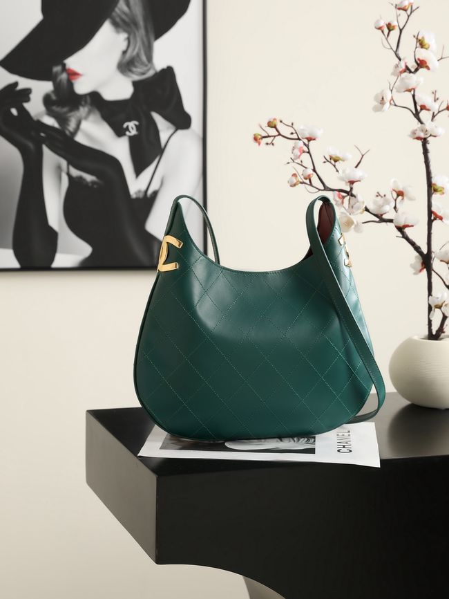 Chanel Calfskin Shoulder Bag AS6478 green
