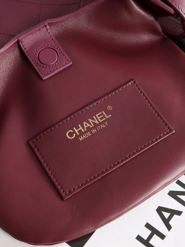 Chanel Calfskin Shoulder Bag AS6479 Burgundy