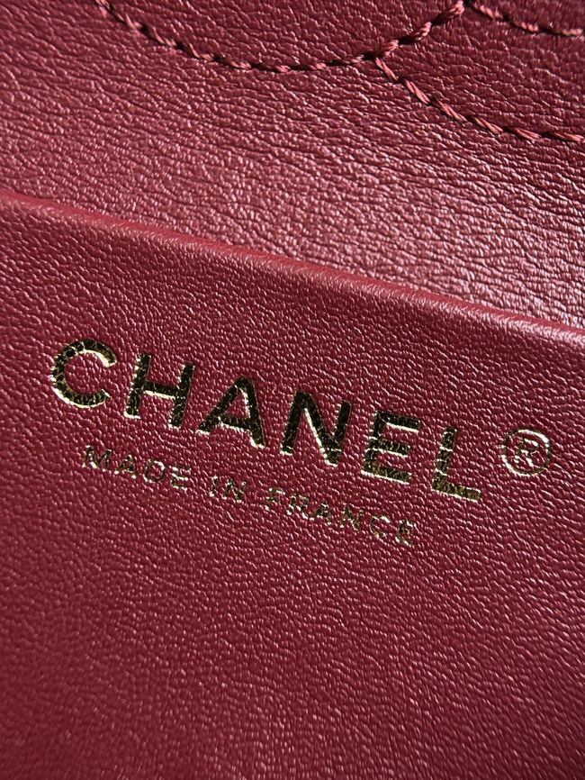 Chanel Mini Flap Bag AS6573 dark gray&gold-Tone Metal