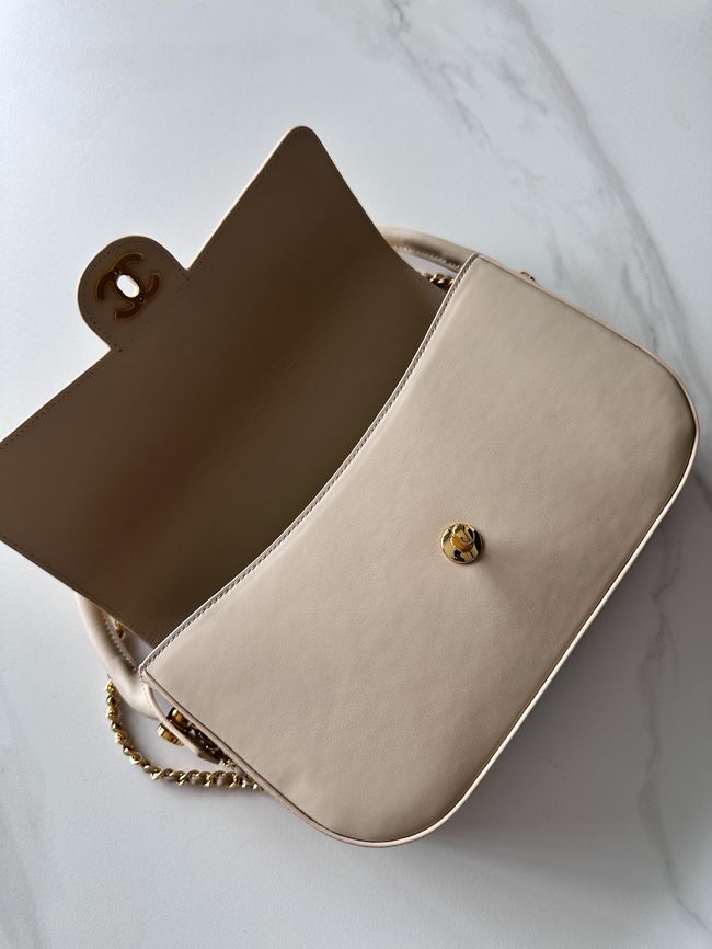 Chanel Mini Flap Bag with Top Handle AS6424 Ivory