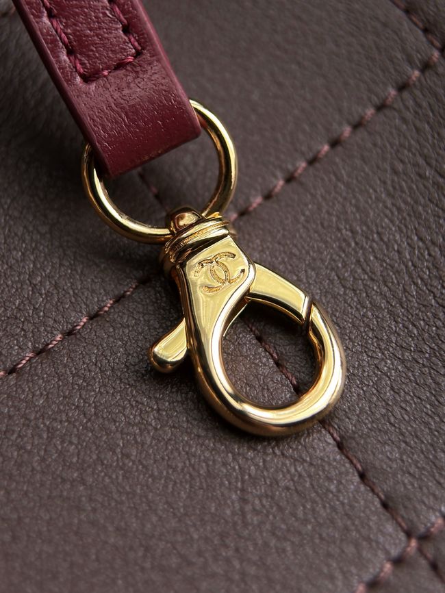 Chanel Small Shopping Bag AS6200 Burgundy