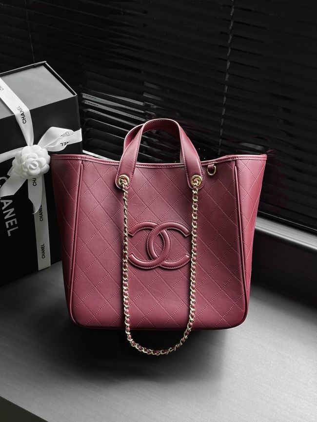 Chanel Small Shopping Bag AS6200 red