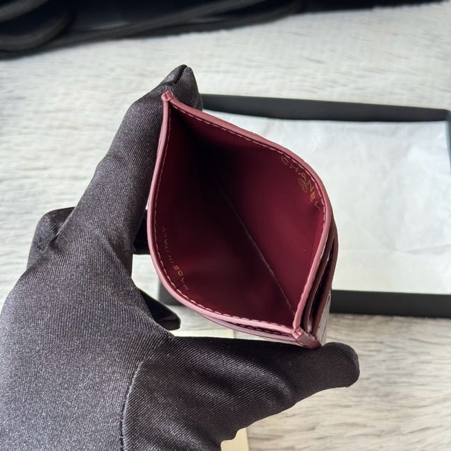Chanel Card Holder AP5397 Burgundy