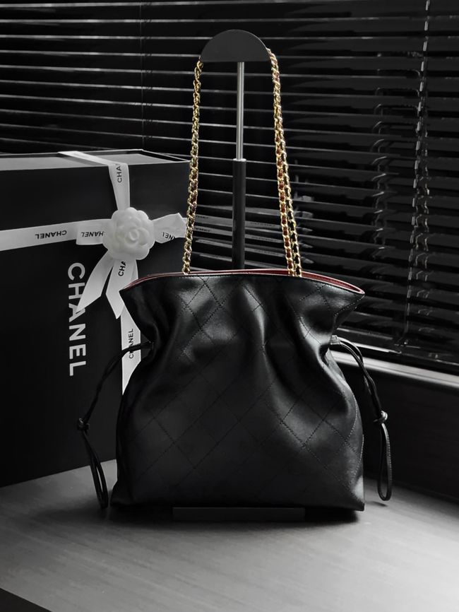 Chanel Small Shopping Bag AS6495 black