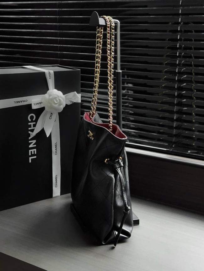 Chanel Small Shopping Bag AS6495 black