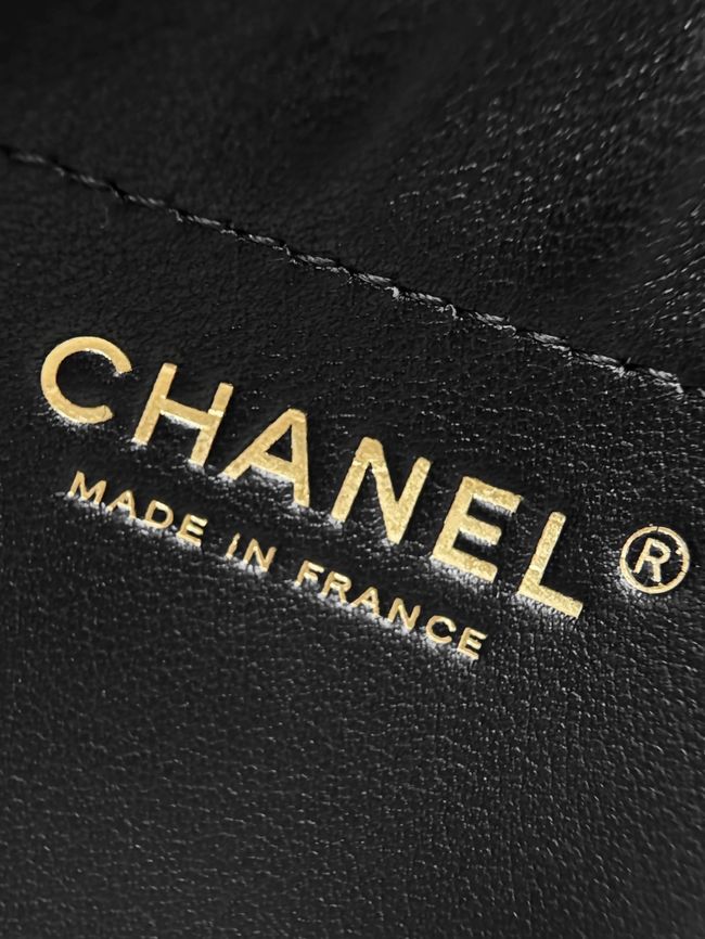 Chanel Small Shoulder Bag AS6427 black&denim blue