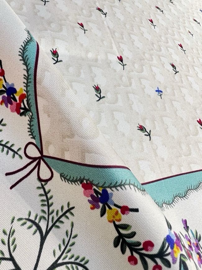Dior 90 Square Scarf Silk Twill KY200-1