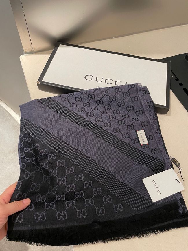Gucci Shawl Wool Silk and Cotton 06389-1
