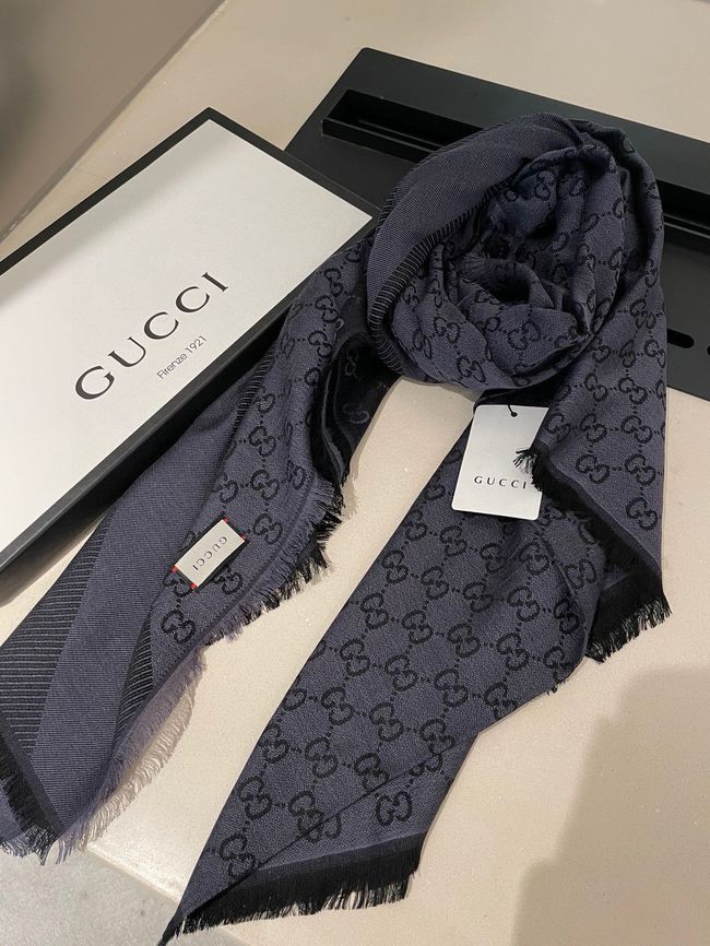 Gucci Shawl Wool Silk and Cotton 06389-1
