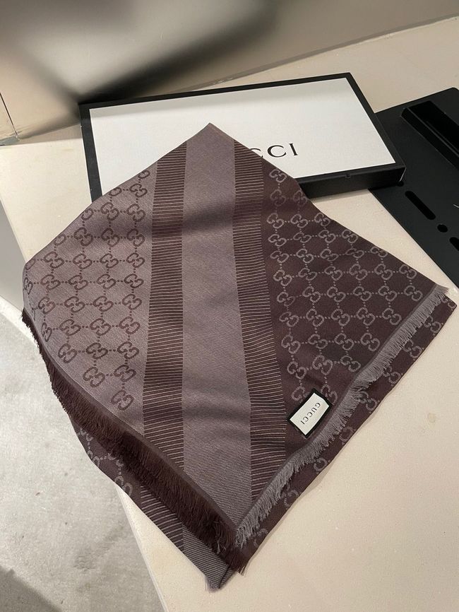 Gucci Shawl Wool Silk and Cotton 06389-2