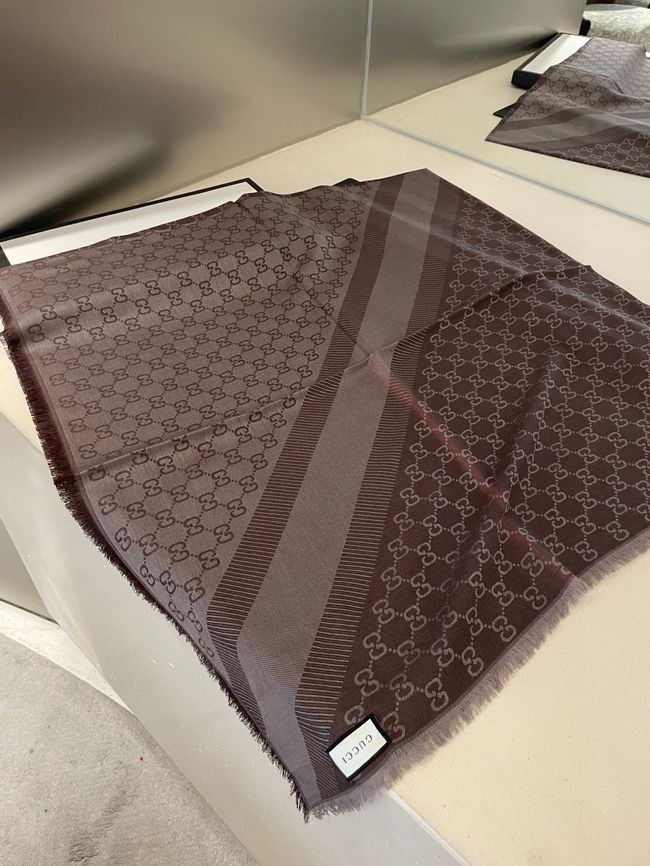 Gucci Shawl Wool Silk and Cotton 06389-2