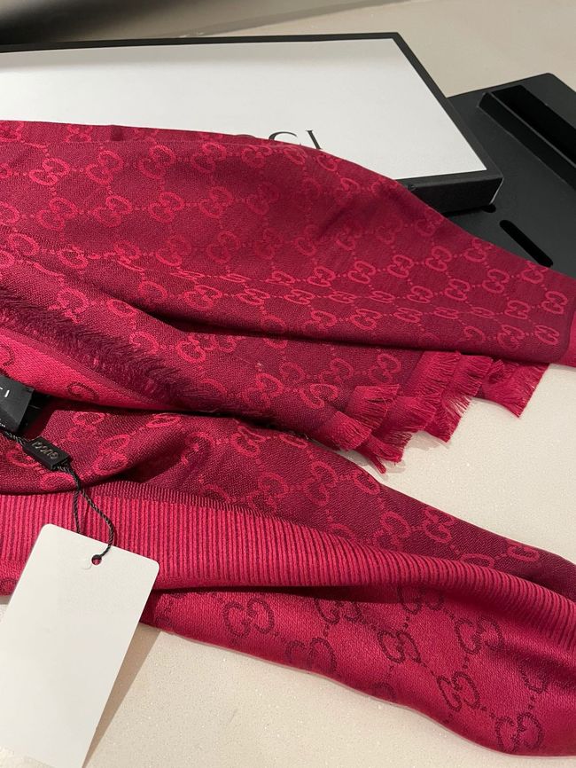 Gucci Shawl Wool Silk and Cotton 06389-3