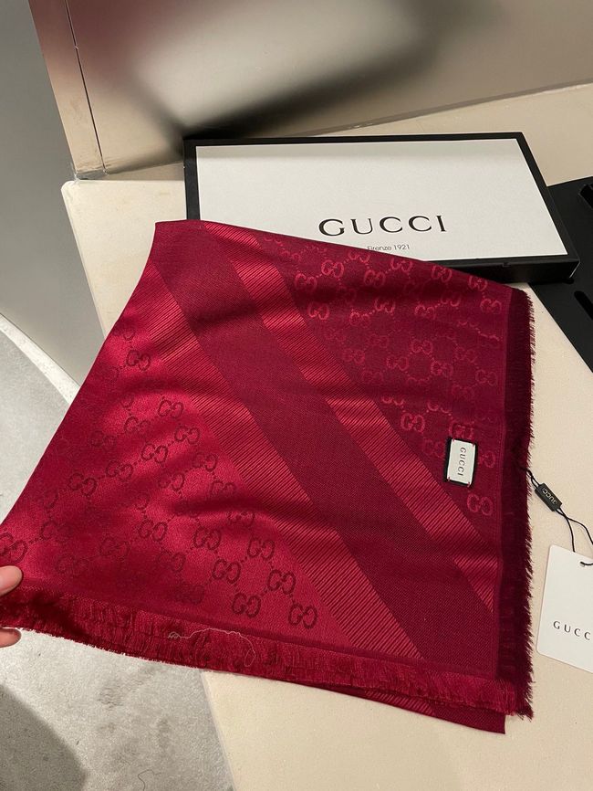 Gucci Shawl Wool Silk and Cotton 06389-3