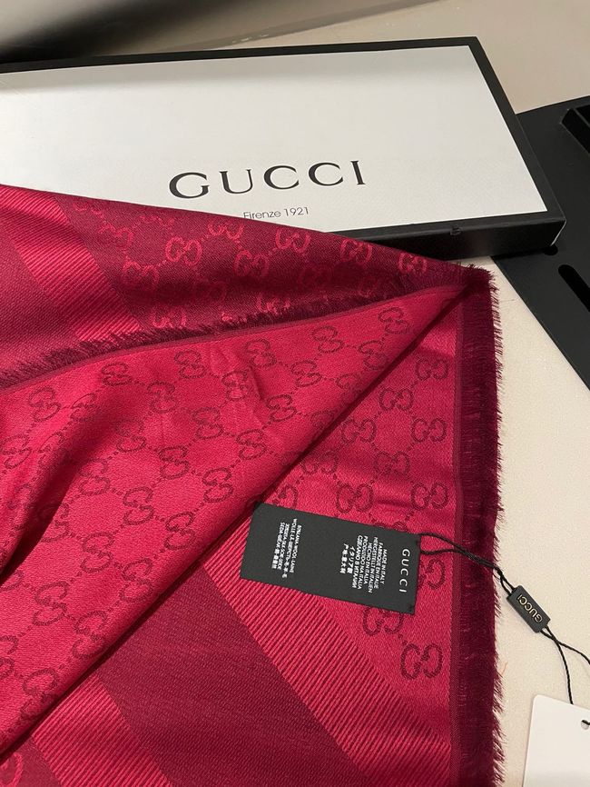 Gucci Shawl Wool Silk and Cotton 06389-3