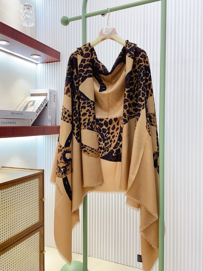 YSL Shawl Wool Silk and Cotton 873734-1