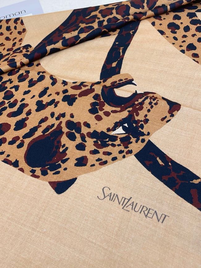 YSL Shawl Wool Silk and Cotton 873734-1