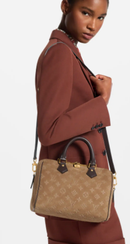 Louis vuitton New Speedy Bandouliere 25 M2A383 Beige Trench