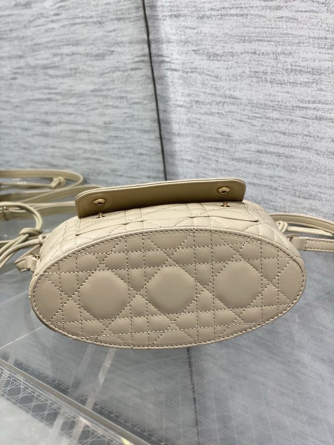 Dior Adiorable Mini Bucket Bag Cannage Lambskin S2426 Trench