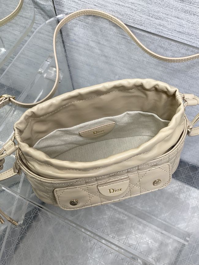Dior Adiorable Mini Bucket Bag Cannage Lambskin S2426 Trench