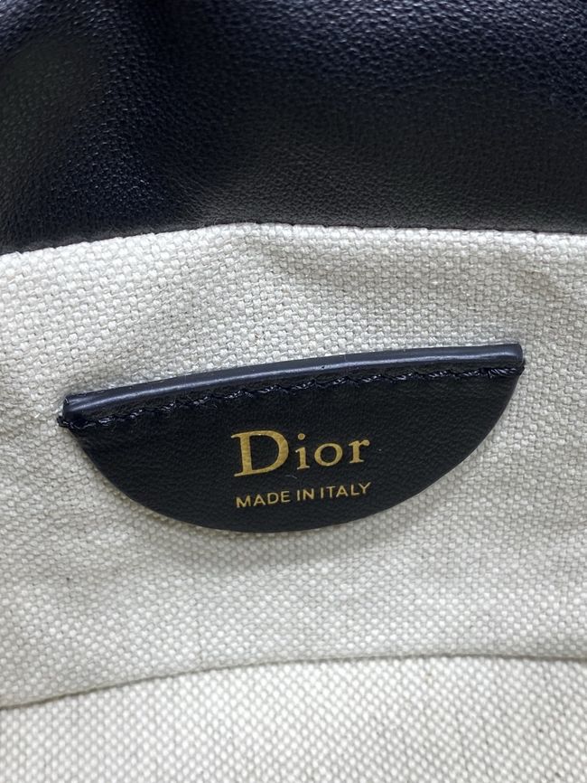 Dior Adiorable Mini Bucket Bag Cannage Lambskin S2426 black