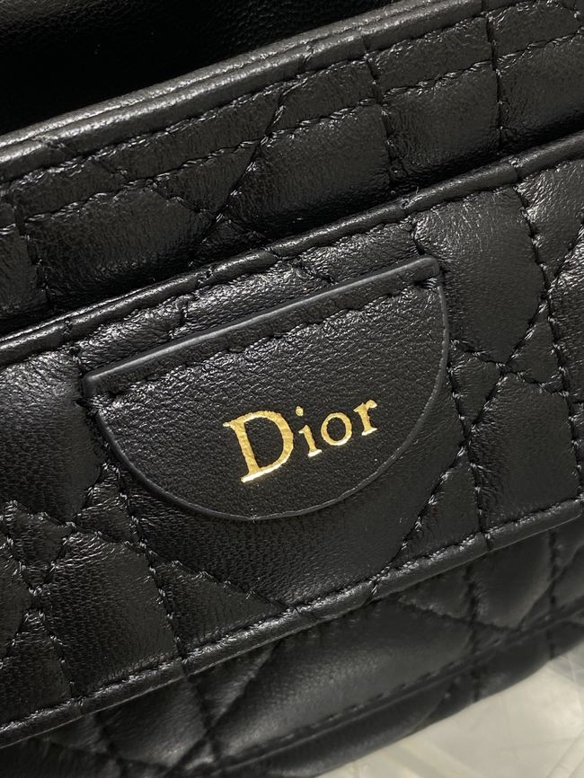 Dior Adiorable Mini Bucket Bag Cannage Lambskin S2426 black