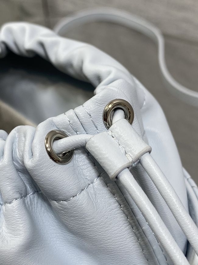 Dior Adiorable Mini Bucket Bag Cannage Lambskin S2426 ice blue