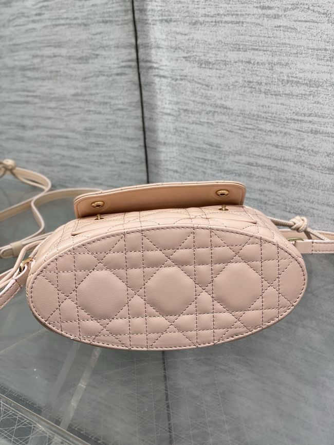 Dior Adiorable Mini Bucket Bag Cannage Lambskin S2426 pink
