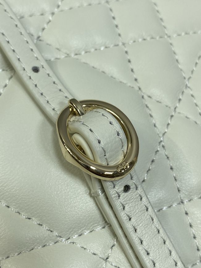 Dior Adiorable Top Handle Mini Bag Macrocannage Lambskin S1713OGY Latte