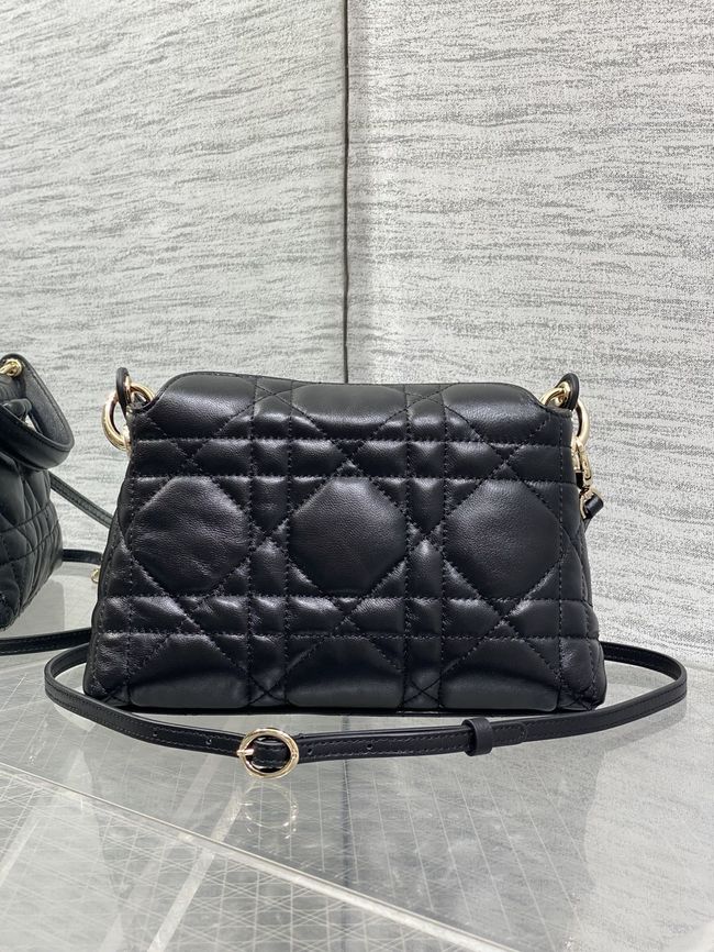 Dior Adiorable Top Handle Mini Bag Macrocannage Lambskin S1713OGY black Dior Adiorable Top Handle Mini Bag Macrocannage Lambskin S1713OGY black