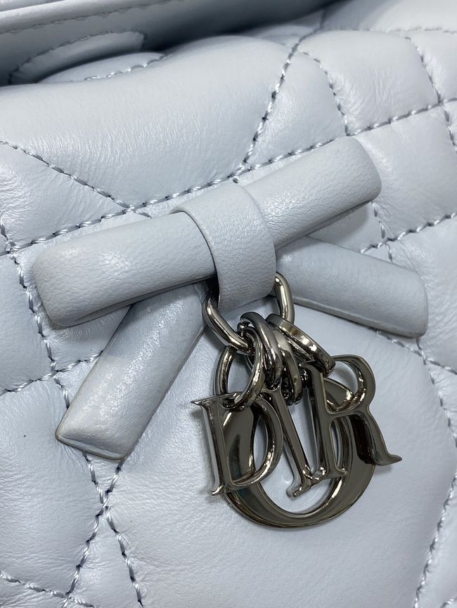 Dior Adiorable Top Handle Mini Bag Macrocannage Lambskin S1713OGY white Dior Adiorable Top Handle Mini Bag Macrocannage Lambskin S1713OGY white