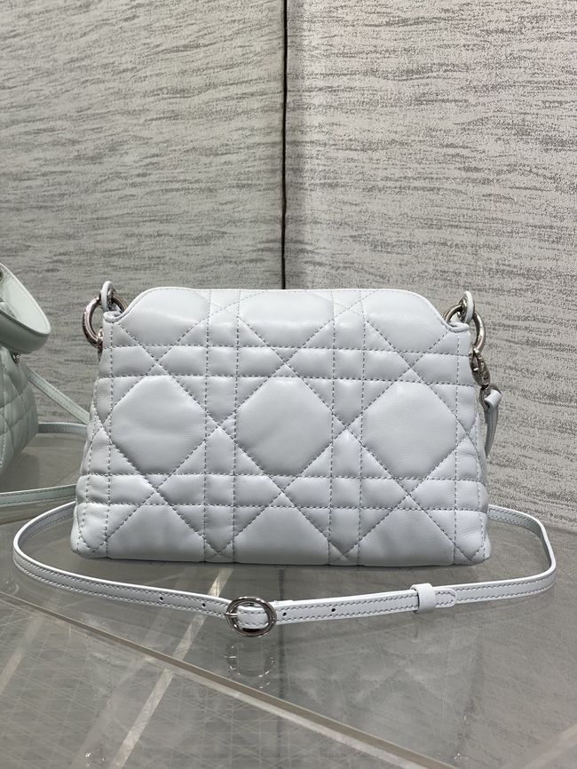 Dior Adiorable Top Handle Mini Bag Macrocannage Lambskin S1713OGY white Dior Adiorable Top Handle Mini Bag Macrocannage Lambskin S1713OGY white