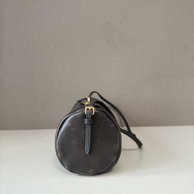 MIUMIU Tote Shoulder Handbag sheepskin 5NE851 Coffee