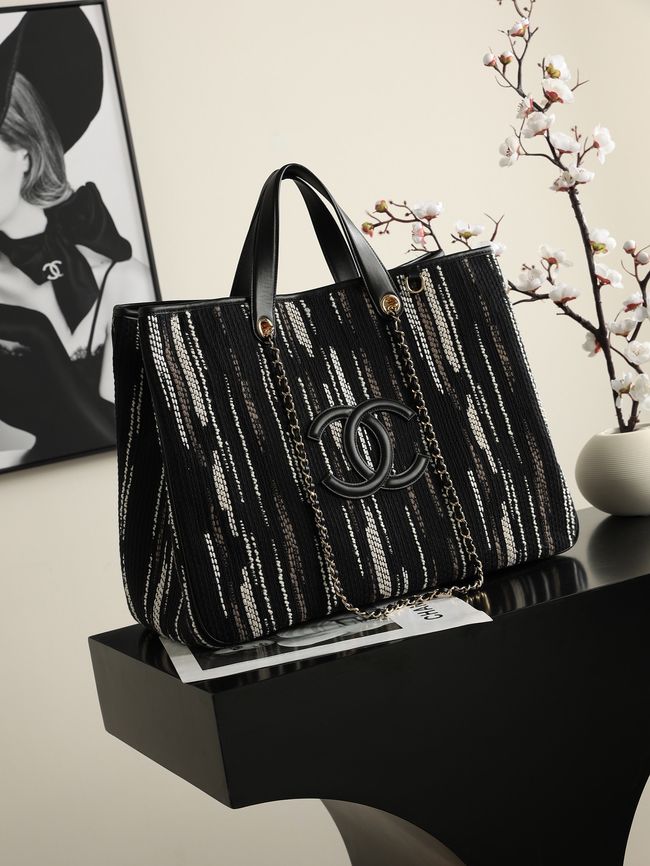 Chanel Large Shopping Bag AS6201 black