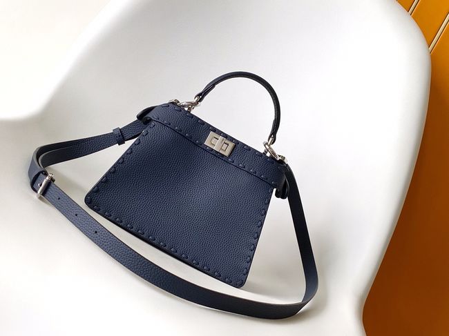 FENDI Peekaboo ISeeU Petite bag 8BN335A dark blue