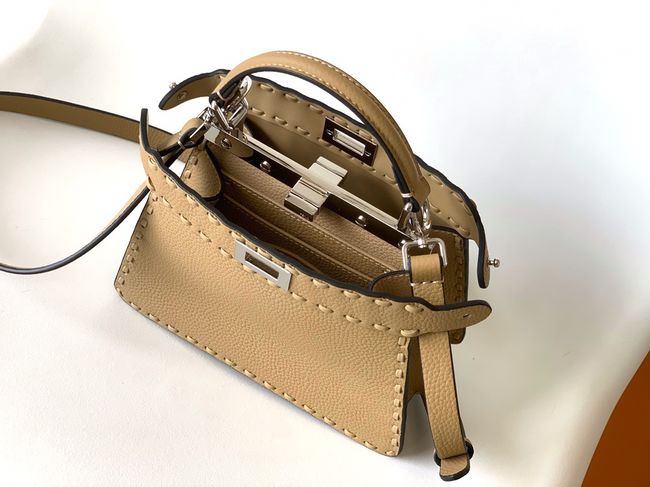 FENDI Peekaboo ISeeU Petite bag 8BN335A Apricot