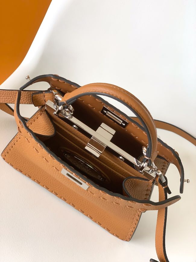 FENDI Peekaboo ISeeU Petite bag 8BN335A Brown