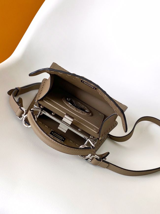 FENDI Peekaboo ISeeU Petite bag 8BN335A gray