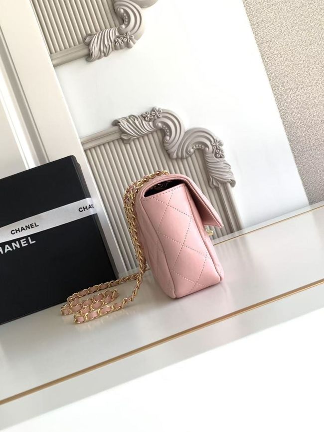 Chanel Flap Bag Lambskin AS6568 pink