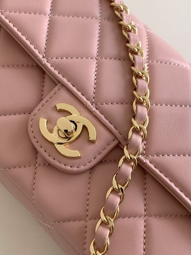 Chanel Flap Bag Lambskin AS6568 pink