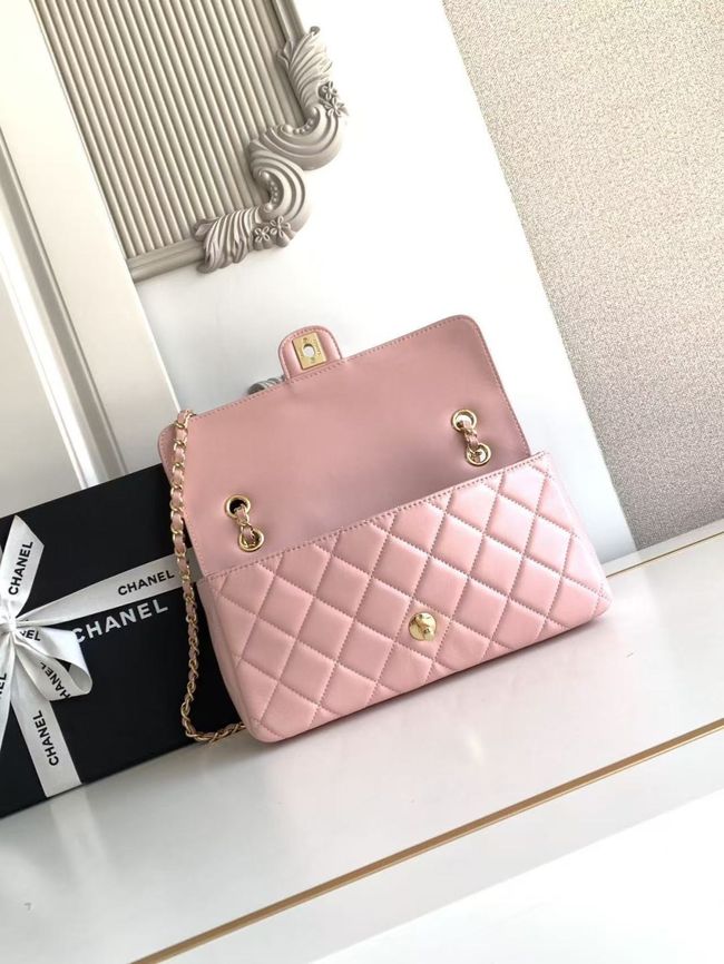 Chanel Flap Bag Lambskin AS6568 pink