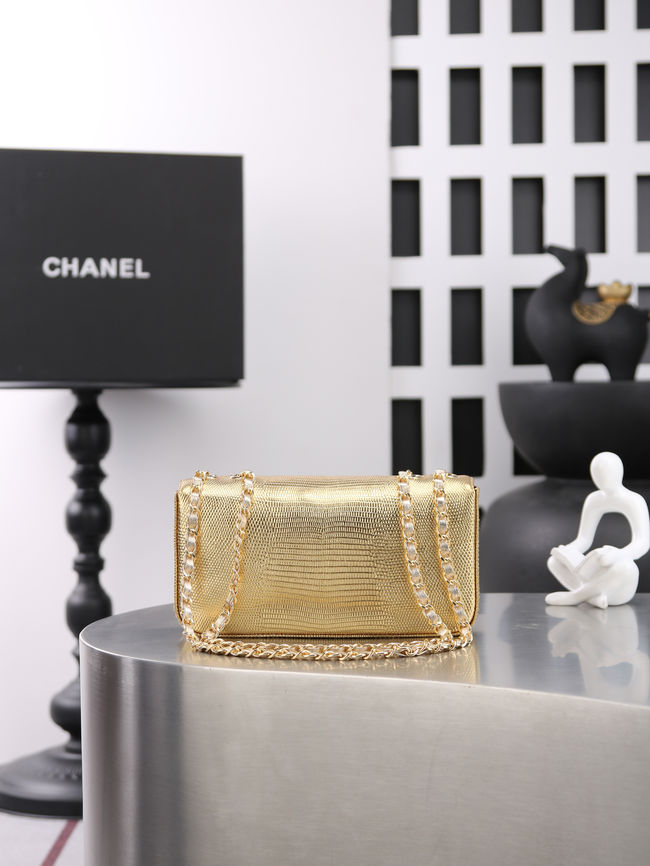 Chanel Mini Flap Bag AS6430 Gold Chanel Mini Flap Bag AS6430 Gold