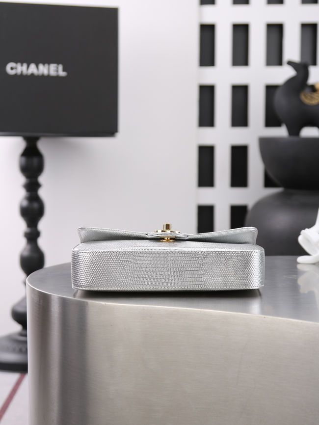 Chanel Mini Flap Bag AS6430 Silvery Chanel Mini Flap Bag AS6430 Silvery